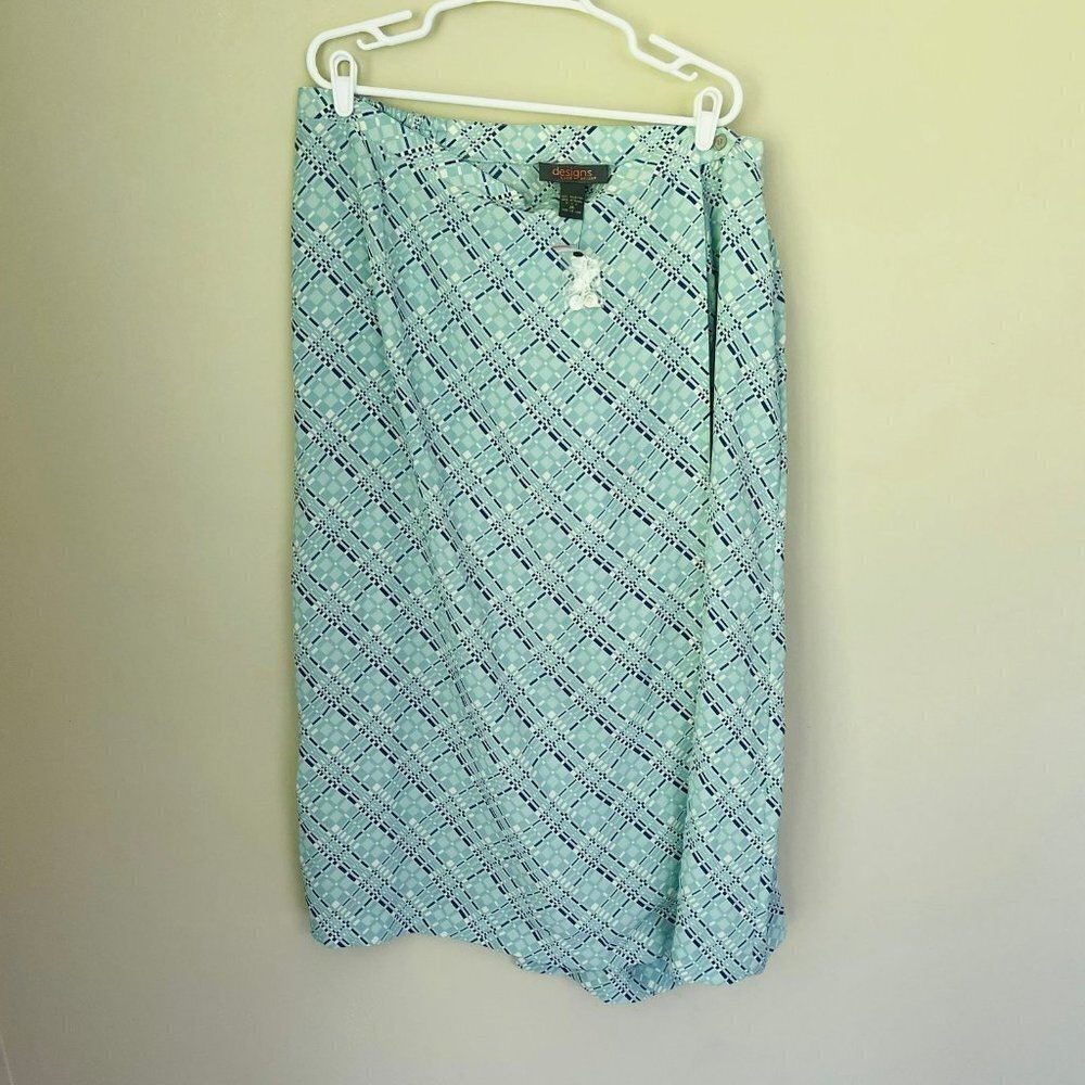 NWT Lane Bryant Designs Wrap Maxi Skirt SZ 26